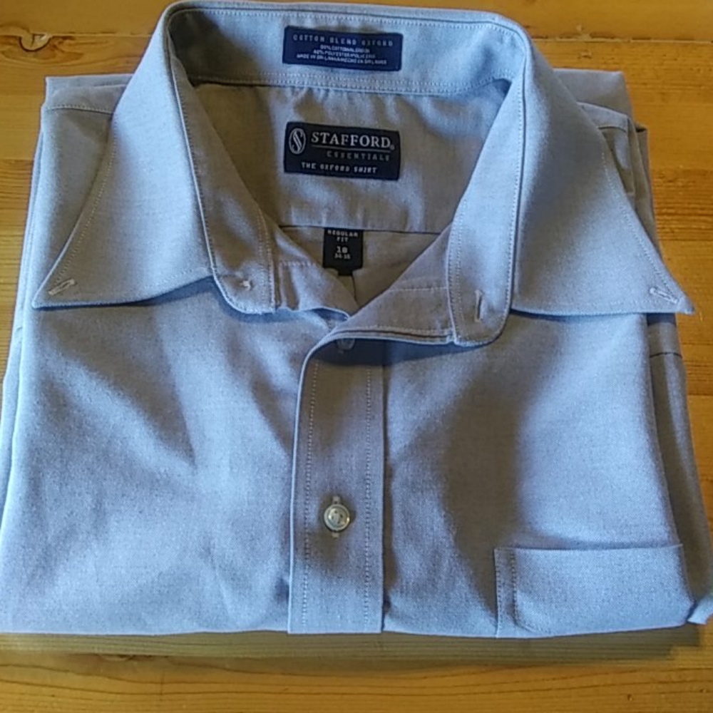 Stafford Essentials  long sleeve button up. Sz. 18